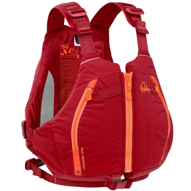 2025 Palm Equipment Peyto 3 pocket Touring Buoyancy Aid in Chilli